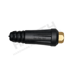 Welding male plug DKJ35-50 Black for Welding Machine (电焊机快速接头公插 黑色)