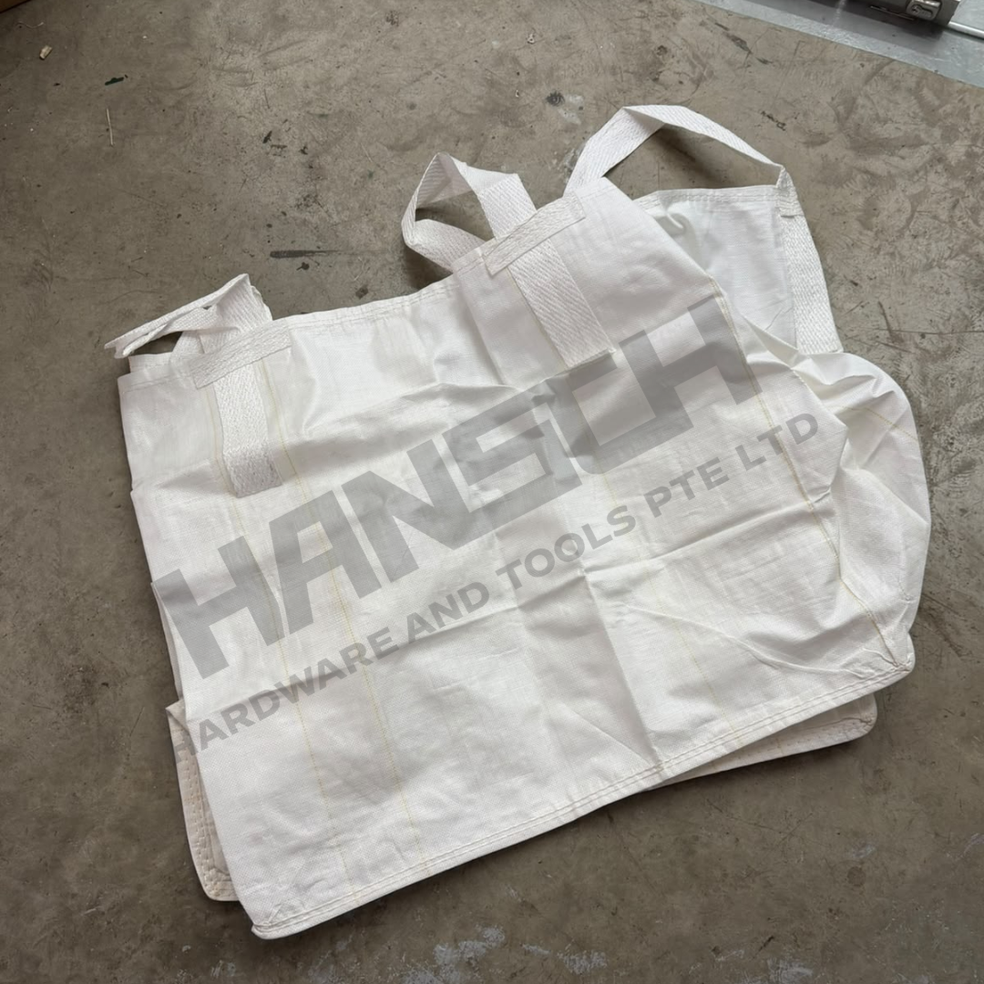 White Jumbo Bulk Bag for Construction Material Packing 1000kg Capacity 工业帆布吨袋