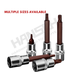 Wynn's 1/2" Drive Star Torx Bit Socket Set - Star Tip Screwdriver Socket  (1/2米字型旋具套筒)