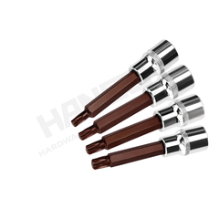 Wynn's 1/2 Inch Star Tip Screwdriver Socket Socket Wrench T20–T100 100L Hexagonal Phillips-shape 1/2米字刑旋具套筒