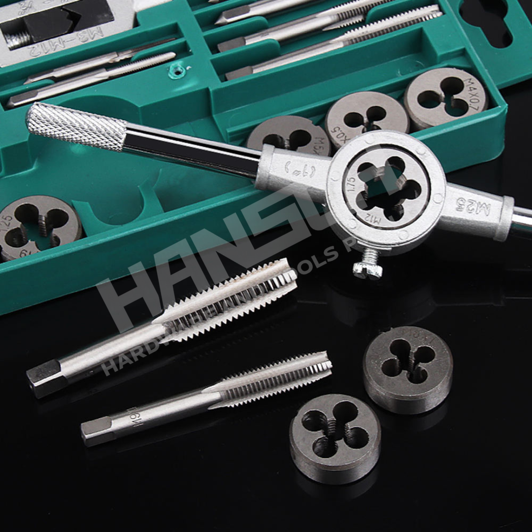 Wynn's 40PCS HSS Thread Tap & Die Set (W0442) Metal Thread Repair Cutting Tool Set with Tap Wrenches, Die Stock & Accessories 丝锥扳牙组套