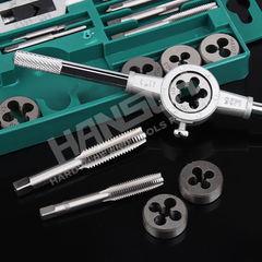 Wynn's 40PCS HSS Thread Tap & Die Set (W0442) Metal Thread Repair Cutting Tool Set with Tap Wrenches, Die Stock & Accessories 丝锥扳牙组套