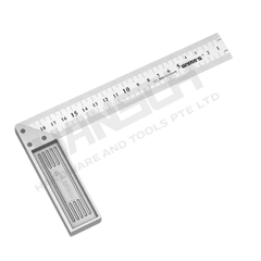 Wynn's  Stainless Steel Measuring Ruler (W0261A) 200mm Zinc Alloy Steel Square 锌合金钢角尺
