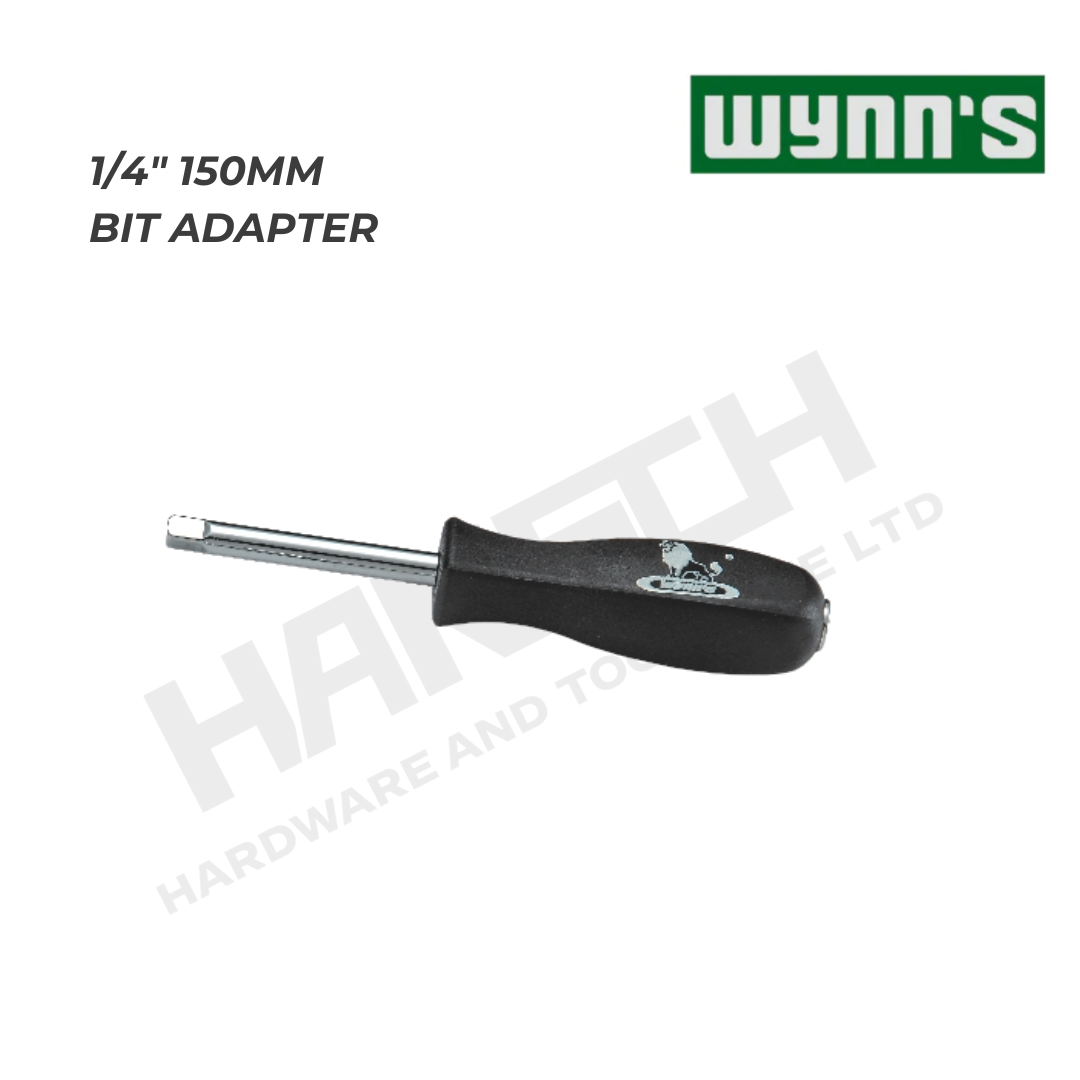 Wynn's W2599 1/4 Inch 6.3mm Bit Adapter Screwdriver 1/4系列黑柄旋柄