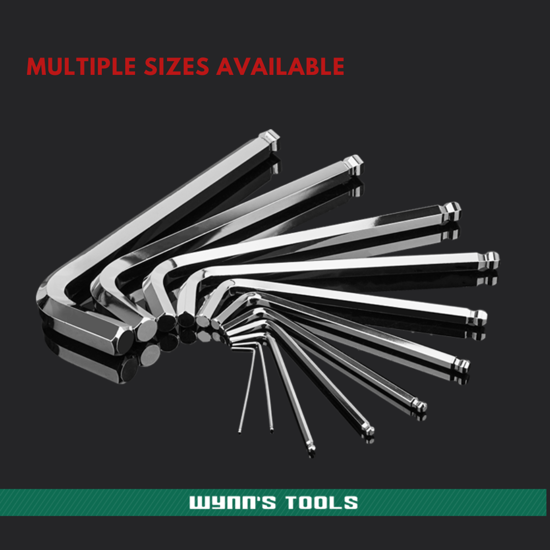 Wynn's Metric Long Ball-End Hex Key Wrench L-Shaped Allen Key 单支球头内六角