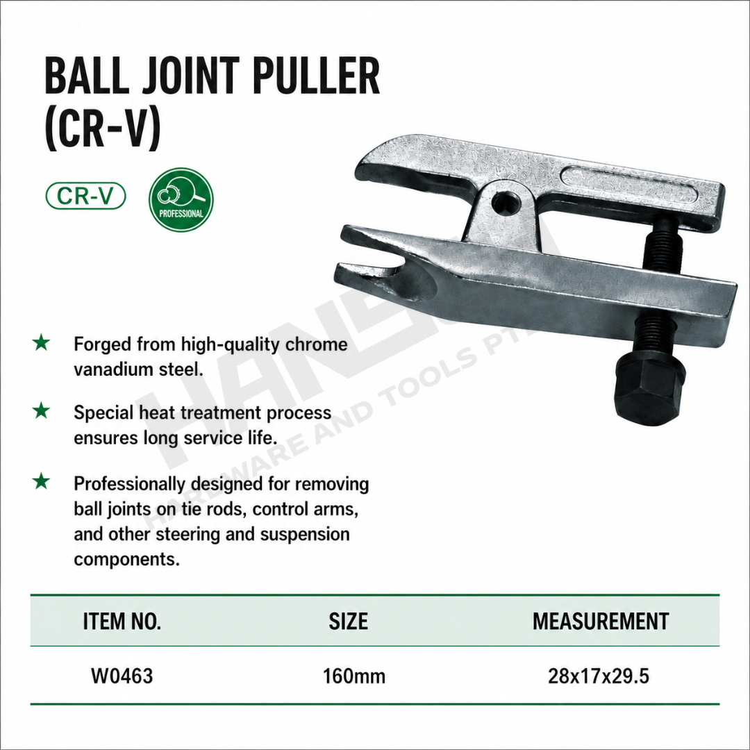 Wynn's Ball Joint Puller Tool (W0463) 160MM-  Forged Steel Ball Joint Separator Removal Tool  台式球头拉拔器