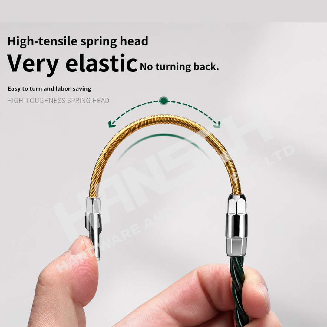 Wynn's Cable Puller Fish Tape 20m - Wire Puller and Threading Tool Concealed Line Multi-Purpose Electrician Steel Guide 穿线器