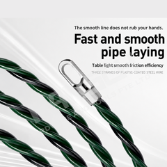 Wynn's Cable Puller Fish Tape 20m - Wire Puller and Threading Tool Concealed Line Multi-Purpose Electrician Steel Guide 穿线器