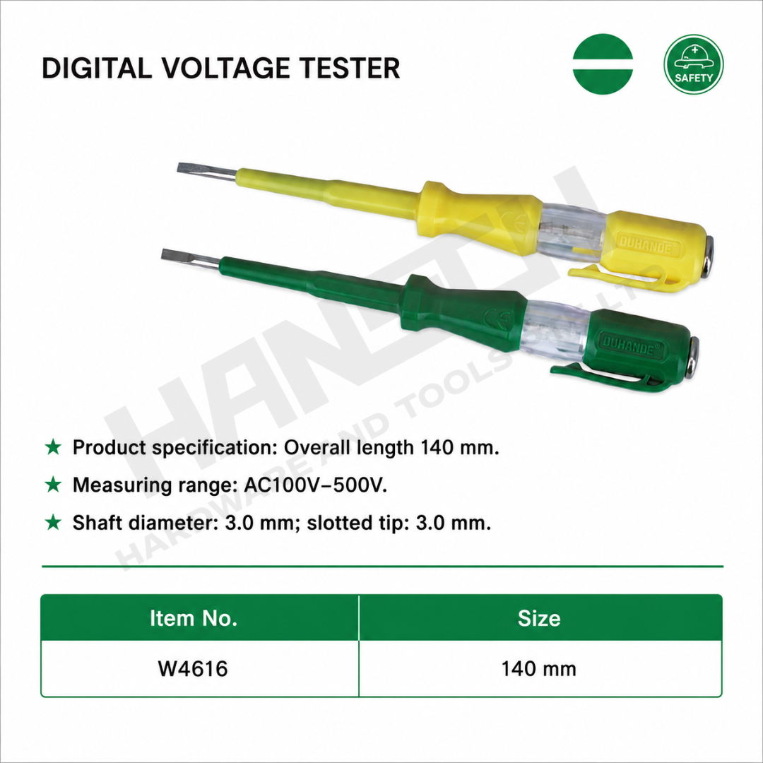 Wynn's Digital Voltage Tester 140mm Electrical Test Pen 测电笔