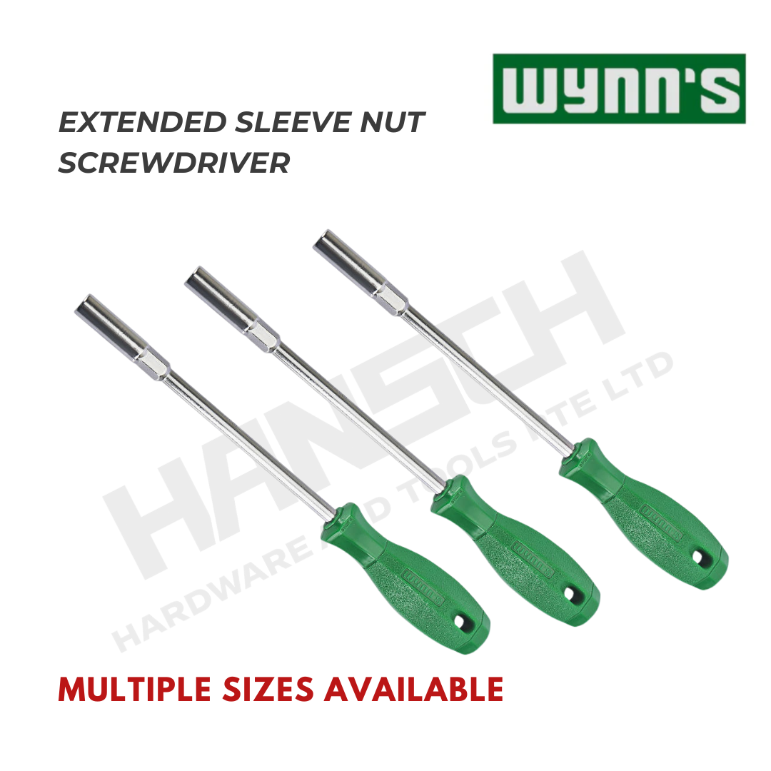Wynn's Extended Sleeve Nut Driver Set Socket Screwdriver 加长套筒批