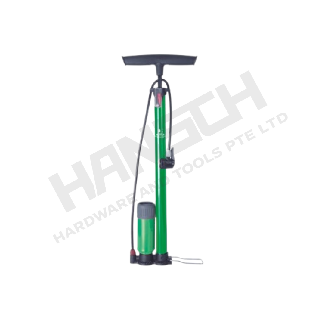 Wynn's High-Pressure Floor Pump with Pressure Gauge (W3244D) – Portable Manual Air Pump for Bicycles, E-Bikes, Motorcycles, Cars & Balls 高压打气筒带表