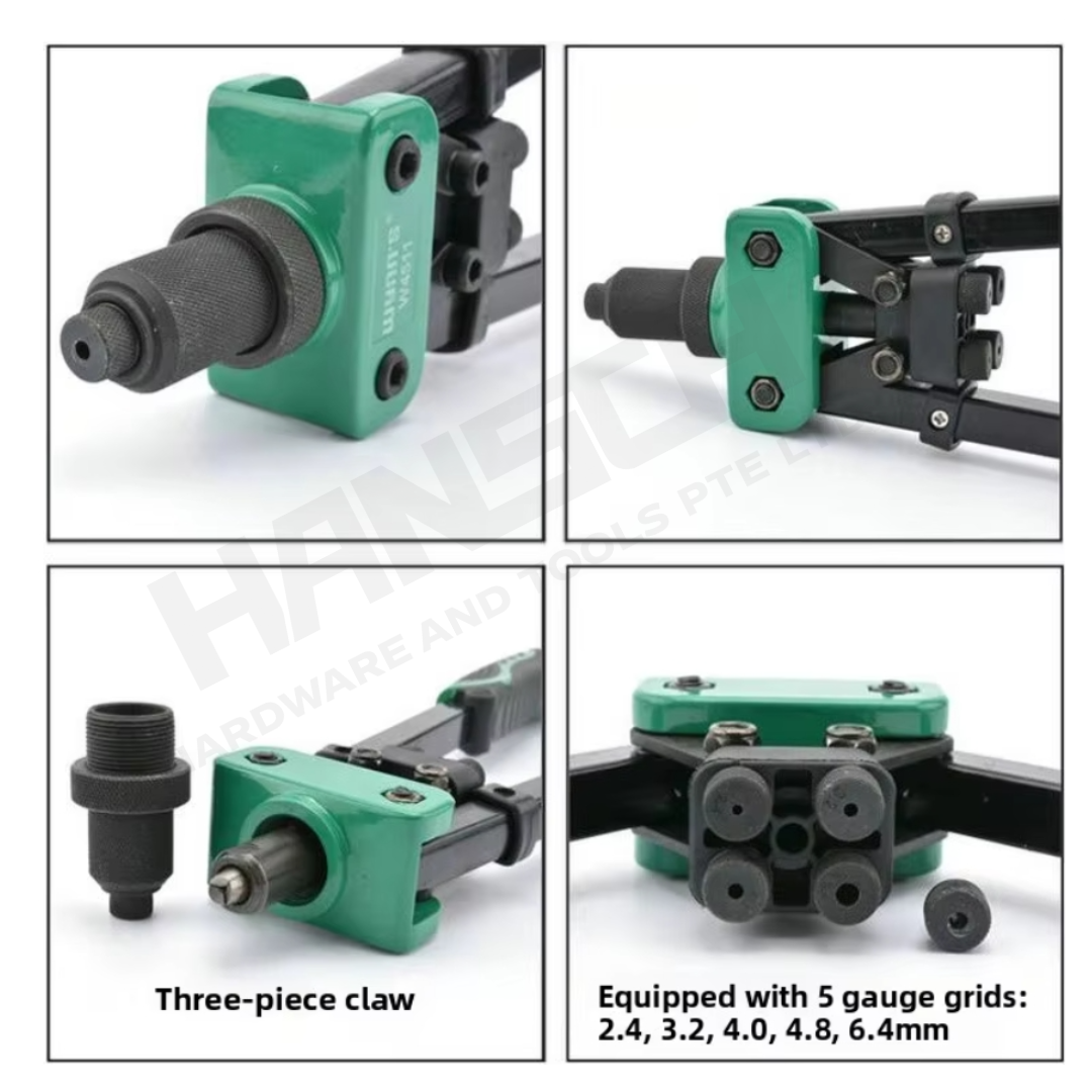 Wynn's Heavy-duty Double-Handle Rivet Gun (W4511) Core-Pulling 重型专业级双把拉铆枪