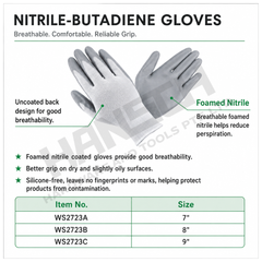 Wynn's Industrial Protective Gloves (W2723) 丁腈手套 掌浸