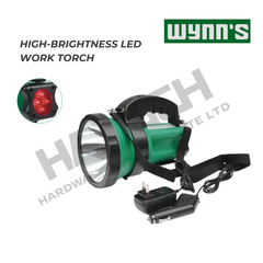 Wynn's Rechargeable LED Working Torch (W3393) Portable High-Brightness Work Light with Rear Red Warning Light  (LED工作灯)