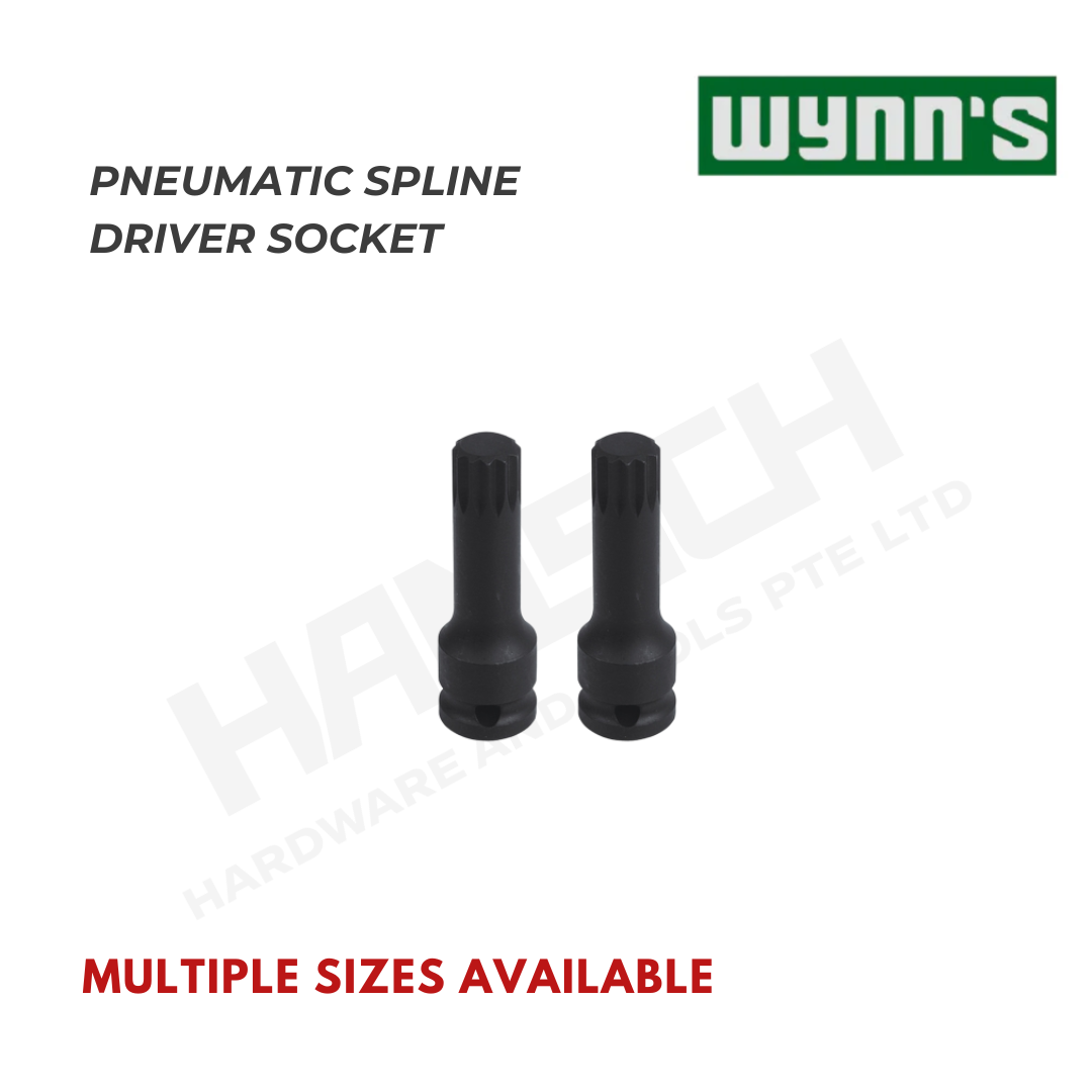Wynn's 1/2-Inch Drive Pneumatic Spline Bit Socket 风动梅花旋具套筒