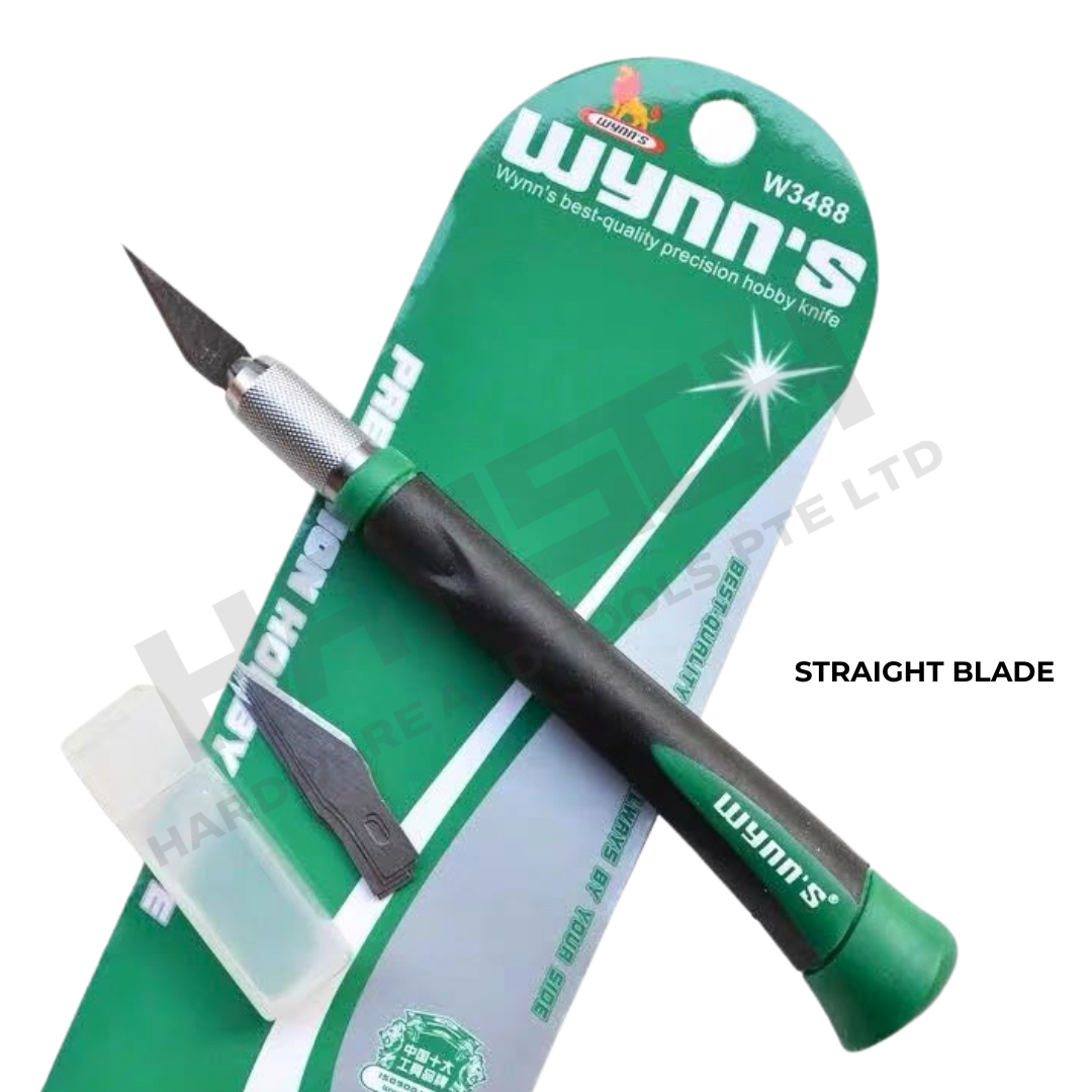 Wynn's Precision Hobby Knife Straight & Curved Blade Craft Knife for Precision Carving and Trimming (雕刻刀 直刃/ 弯刃)
