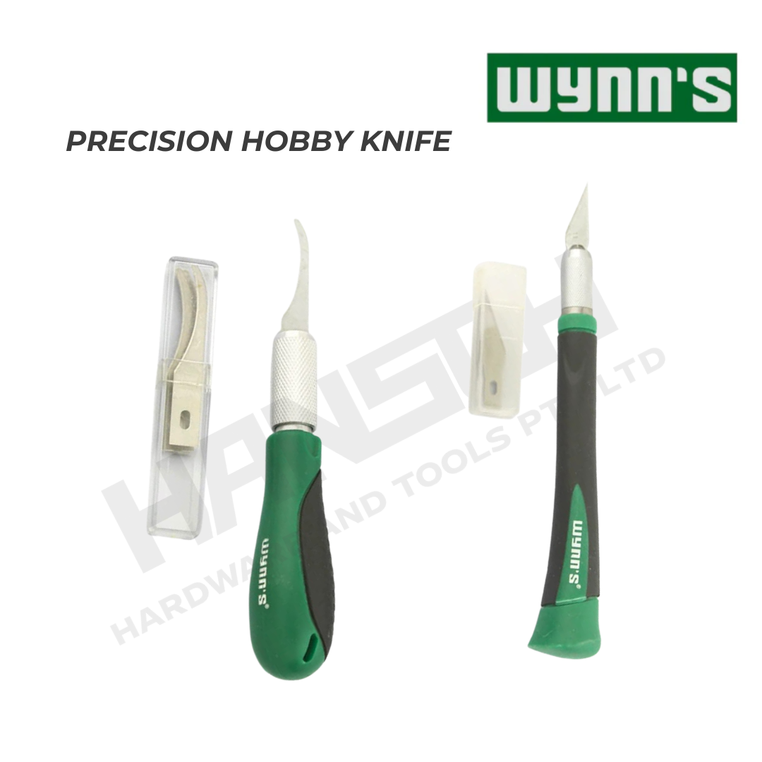 Wynn's Precision Hobby Knife Straight & Curved Blade Craft Knife for Precision Carving and Trimming (雕刻刀 直刃/ 弯刃)
