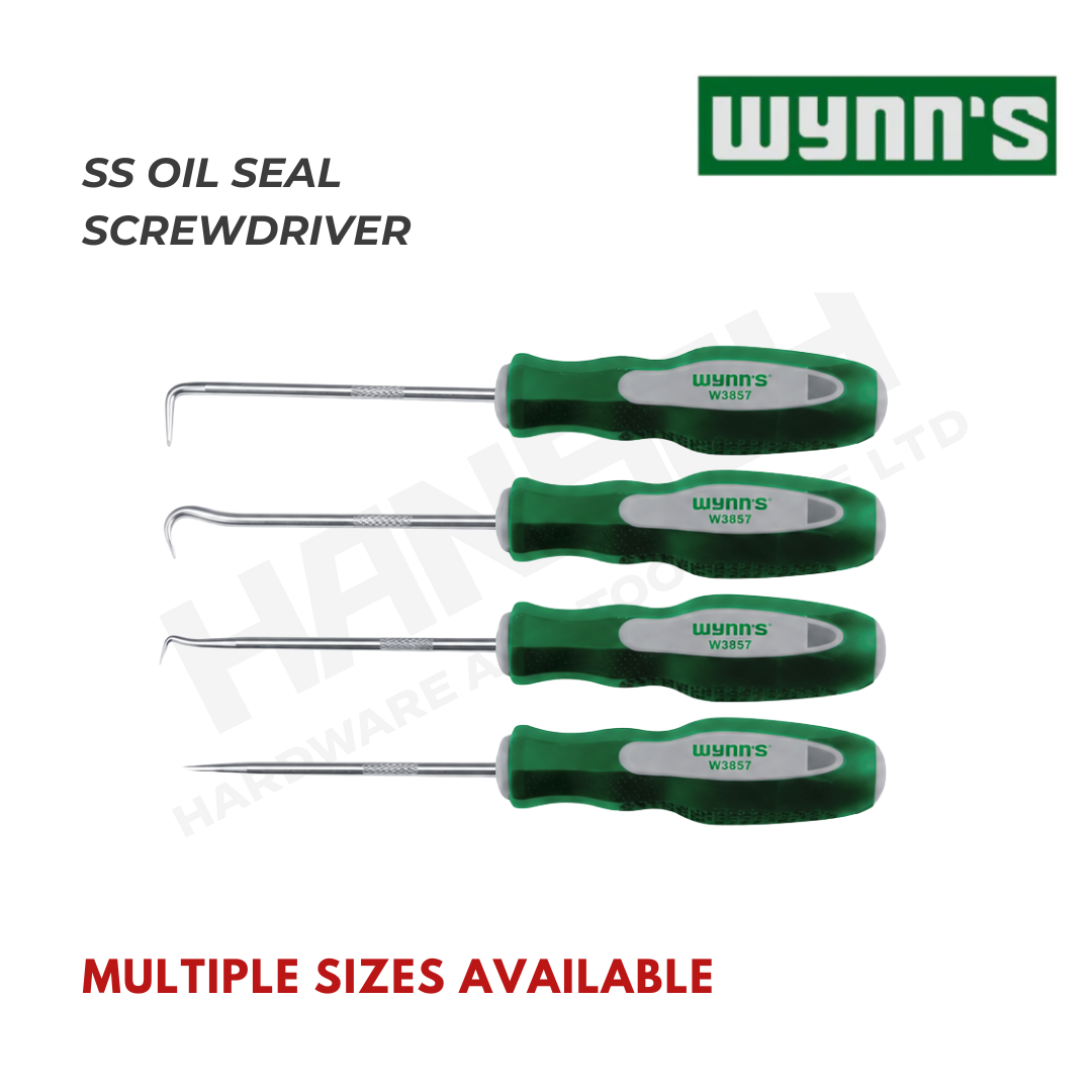 Wynn's Stainless Steel Oil Seal Car Auto Vehicle Oil Seal Screwdrivers 4-piece Set 不锈钢油封起子4件套