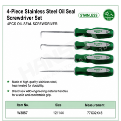 Wynn's Stainless Steel Oil Seal Car Auto Vehicle Oil Seal Screwdrivers 4-piece Set 不锈钢油封起子4件套