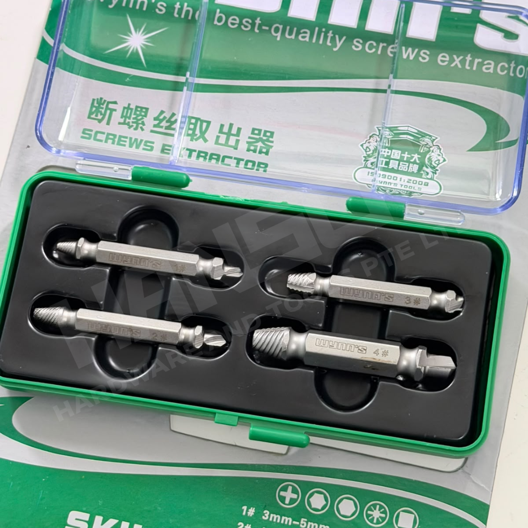 Wynn's Screw Extractor 4-Piece Set 断螺丝取出器