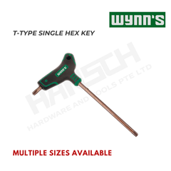 Wynn's T-Type Single Hex Key Industrial T-Handle Security Torx Key Wrench  (T型梅花内六角)