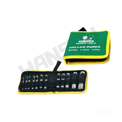 Wynn's 12pcs Hollow Punch Set  3-19mm (W2605A) Leather, Rubber, Paper, Cloth & Plastic Punch Cutter Set 皮带冲