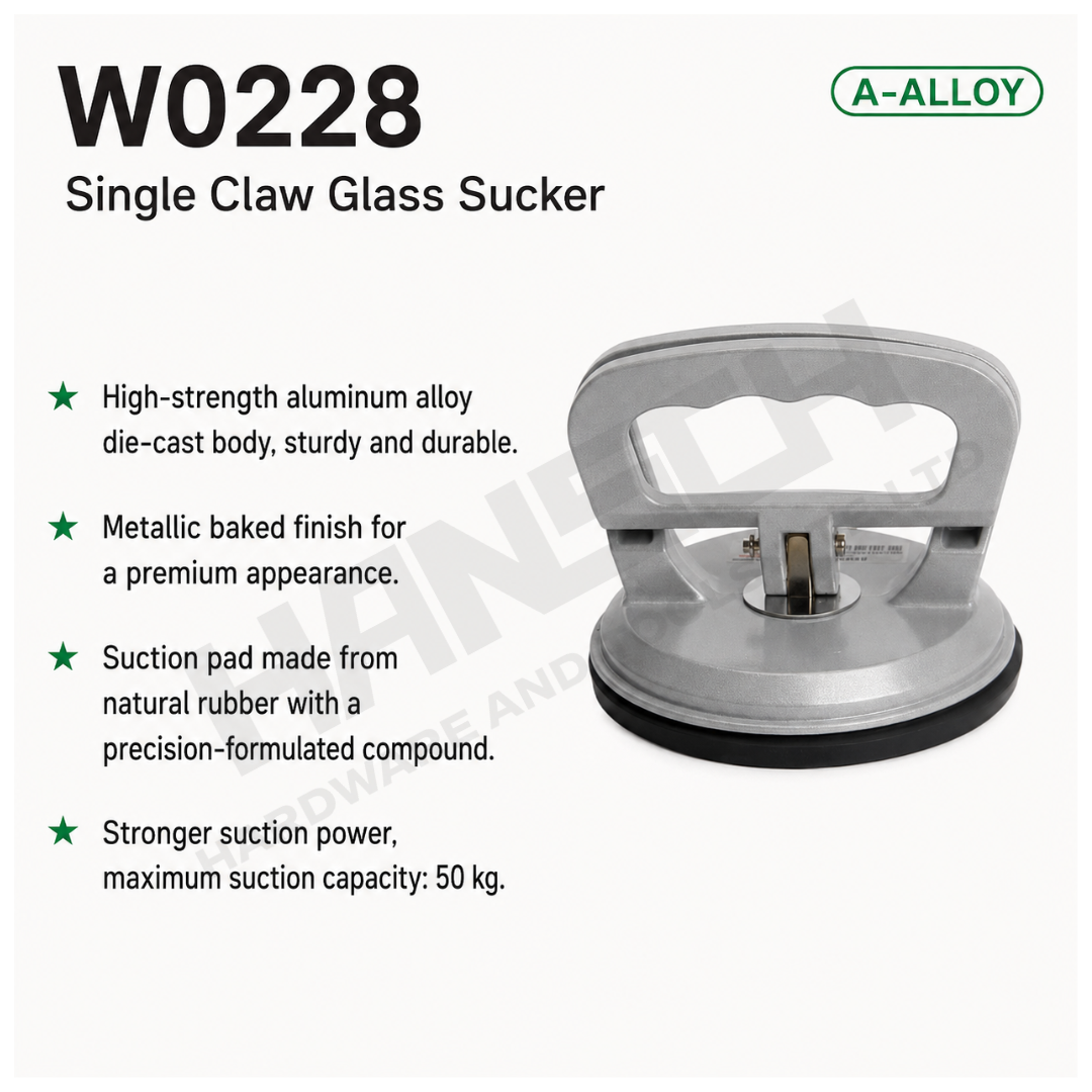 Wynn's W0228 Single Claw Glass Sucker 50kg Aluminum Alloy Glass Suction 单爪玻璃吸盘