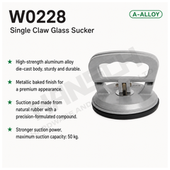 Wynn's W0228 Single Claw Glass Sucker 50kg Aluminum Alloy Glass Suction 单爪玻璃吸盘