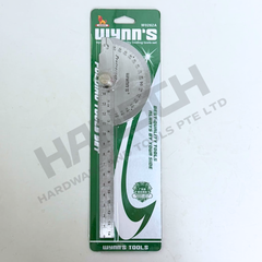 Wynn's W0262A Stainless Steel Protractor Angle Ruler 180° 150mm 6inches 不锈钢180度角度尺