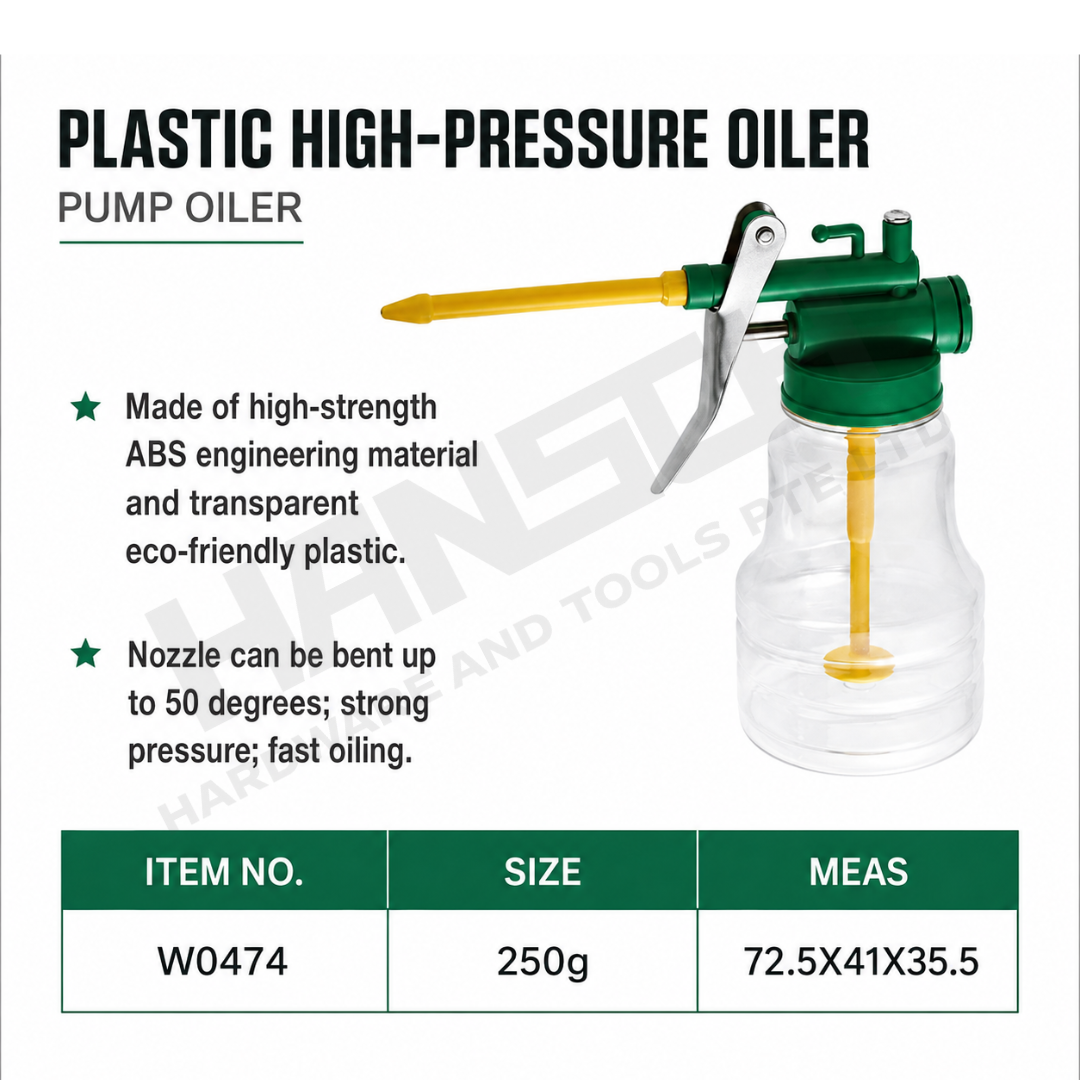 Wynn's W0474 Plastic High-Pressure Pump Oiler 250g 塑料高压机油壶