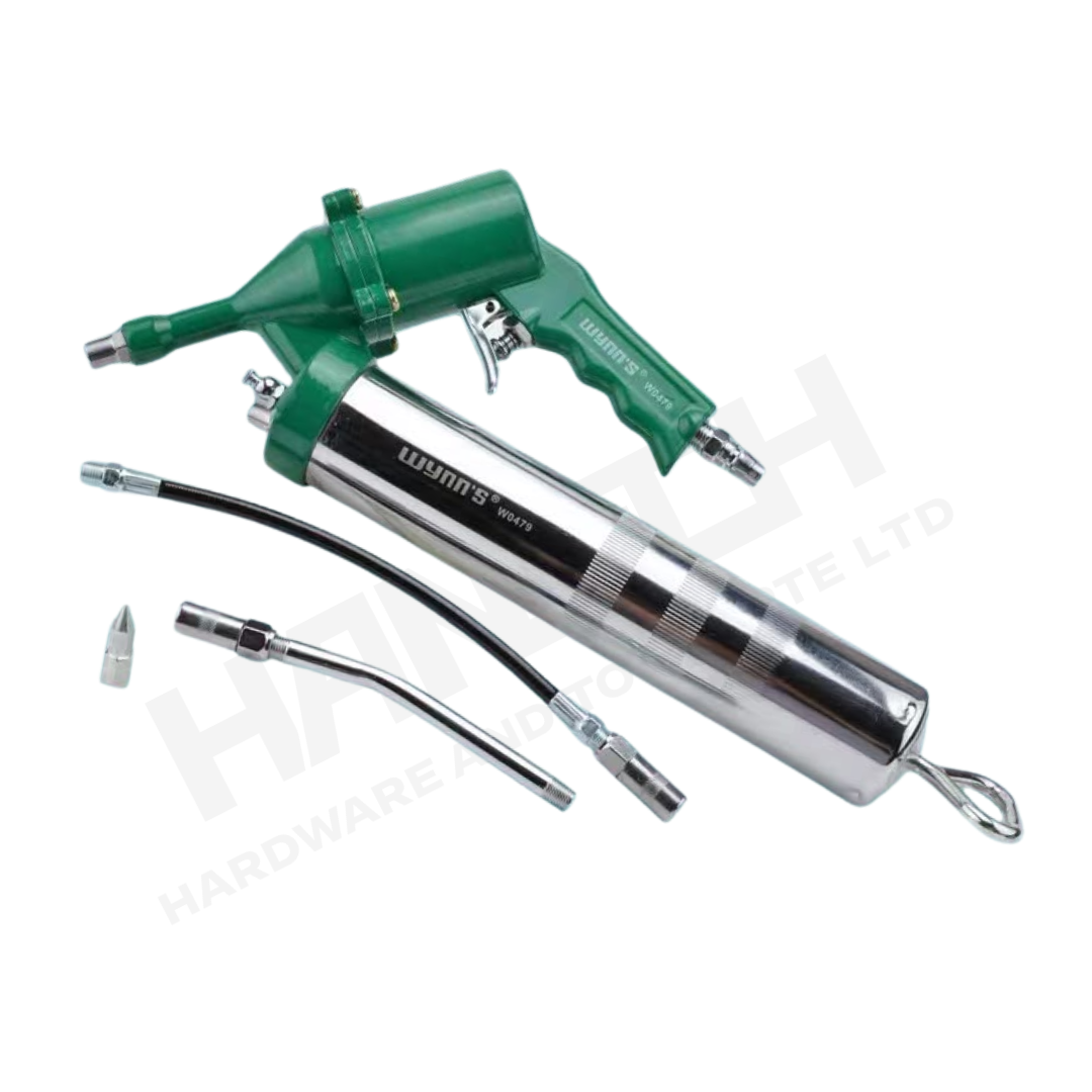 Wynn's Pneumatic Grease Gun W0479 Heavy-Duty 400CC (Includes 2 Grease Hoses)  气动黄油枪