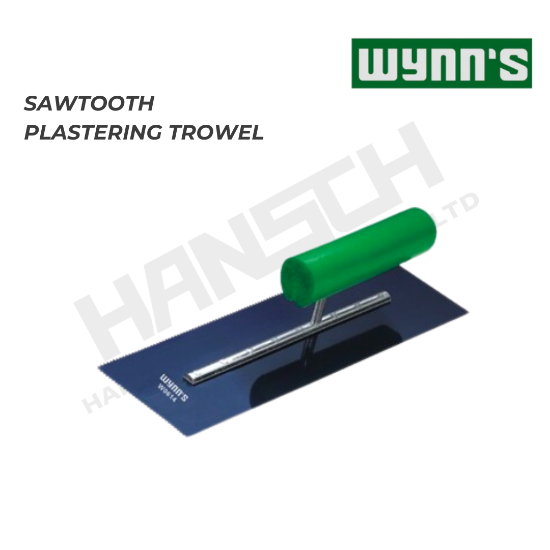 Wynn's Sawtooth Plastering Trowel W0614 Notched Plastering Trowel 带齿泥板