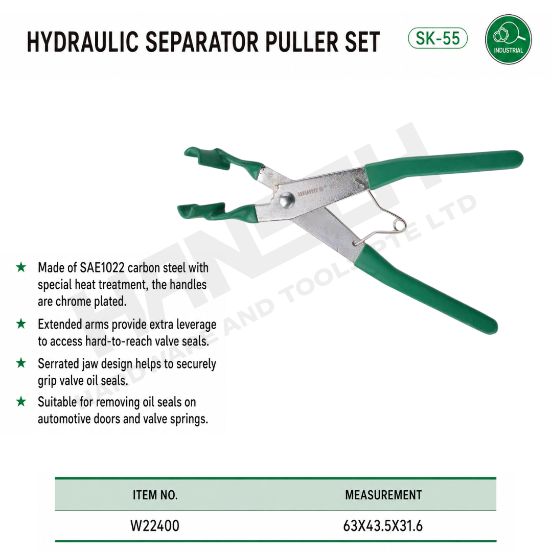 Wynn's Hydraulic Separator Puller (W22400) Valve Stem Oil Seal Pliers for Valve Seal & Valve Spring Removal (气门油封钳)