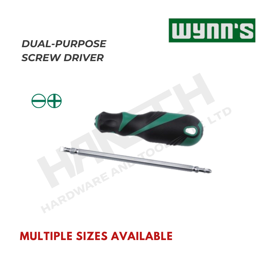 Wynn's Dual-Purpose Magnetic Screwdriver Slotted & Phillips Magnetic Head 两用螺丝批(强磁)