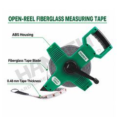 Wynn’s W40100 Fibreglass Measuring Tape 100m × 13mm 架式纤维皮卷尺