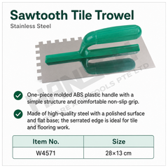Wynn's Sawtooth Tile Trowel Stainless Steel (W4571)  锯齿瓷砖泥板(不锈钢)