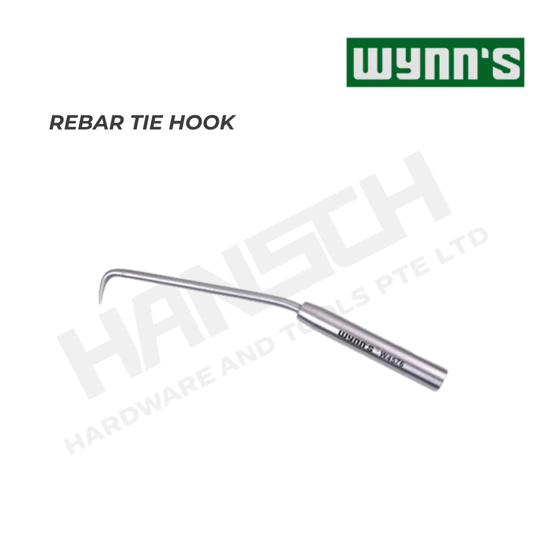 Wynn's Stainless Steel Rebar Tie Hook (W4576) Extended Steel Reinforcement Tying Tool 不锈钢钢筋扎钩