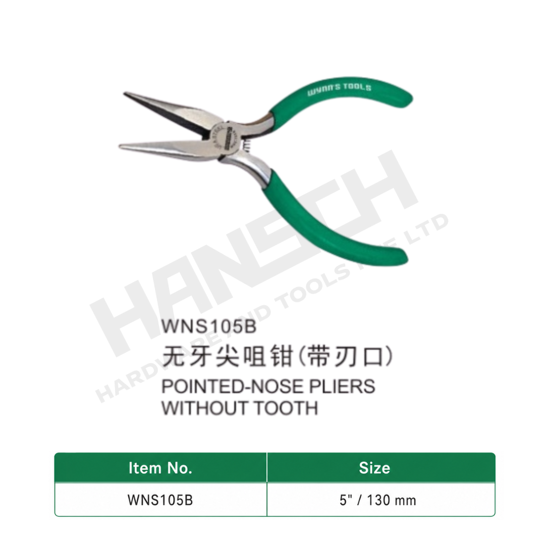 Wynn's Mini Pointed-Nose Pliers Without Tooth (WNS105B) 无牙尖咀钳