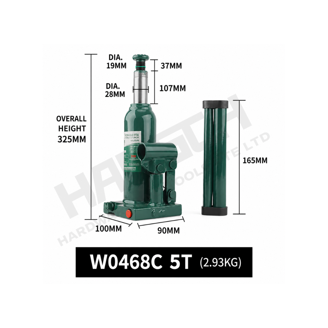 Wynn's 5 Ton Hydraulic Bottle Jack, W0468C Heavy-Duty Manual Lifting Jack 立式 油压千斤顶