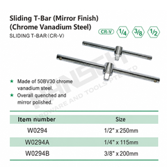 Wynn's Sliding T-Bar Wrench T Type Wrench Sliding 滑行杆扳手