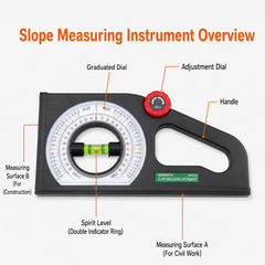 Wynn's W3483 Multifunctional Slope Measuring Instrument with Spirit Level & Angle Scale 多功能坡度测量仪