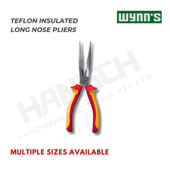 Wynn's TEFLON Insulated Long Nose Pliers Anti-Voltage 耐高压绝缘尖咀钳