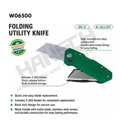 Wynn's W06500 Heavy-Duty Folding Utility Knife Cutter Tool 折叠式美工刀