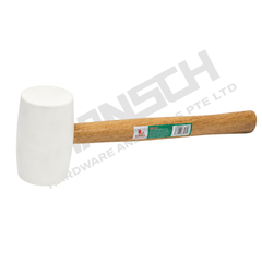 Wynn's White Rubber Mallet with Wooden Handle (W0164) 木柄橡胶锤