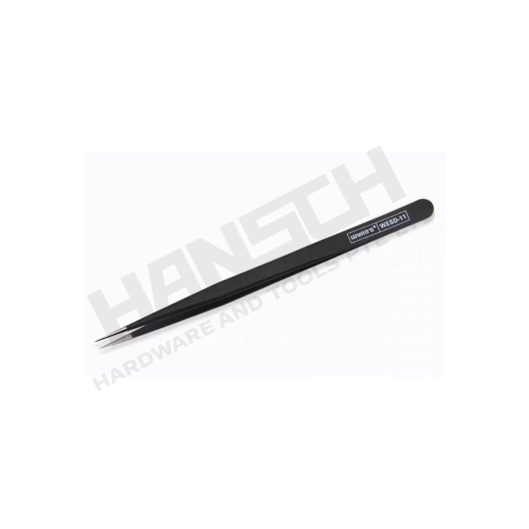 Wynn's Stainless Steel Anti-Static Extra-Sharp Pointed Tweezers (WESD-11) Precision Fine Tip Tweezers 特尖头长镊子