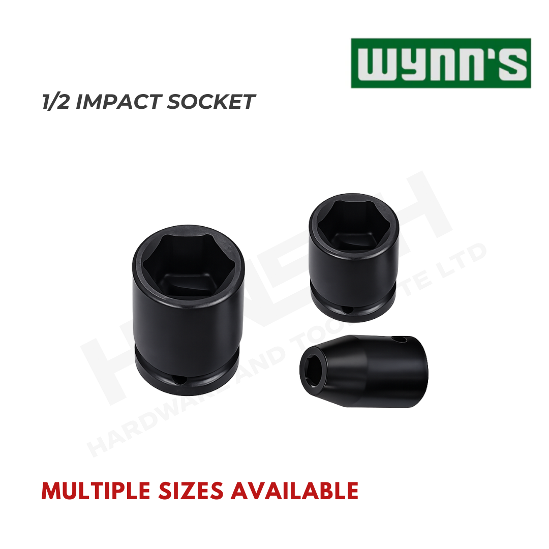 Wynn's 1/2 Impact Socket 8mm-32mm Automotive Repair Industrial Hand Tools 气动套筒