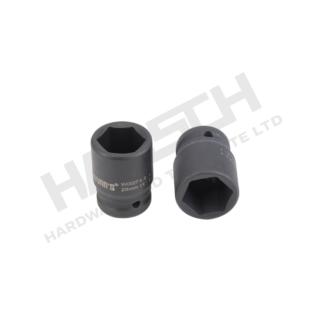 Wynn's 3/4" Regular Short Impact Socket Bit Set for Torque Wrench (17-41mm)  风炮套筒头子