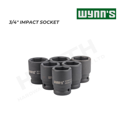 Wynn's 3/4" Regular Short Impact Socket Bit Set for Torque Wrench (17-41mm)  风炮套筒头子