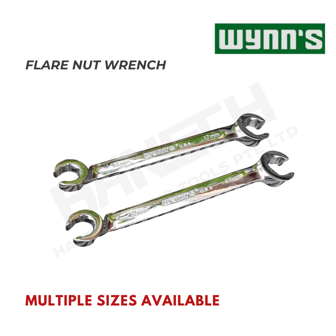 Wynns Hydraulic Pipe Wrench Flare Nut Wrench Mirror Polish CR-V for Brake, Fuel and Hydraulic Fittings (油管扳手镜面)