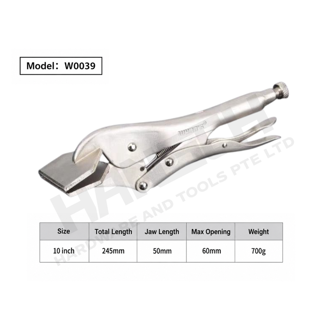 Wynn's W0039 Flat Lock-Grip Pliers – Welding Clamp Grip Pliers 大力钳 (扁咀 焊接式)